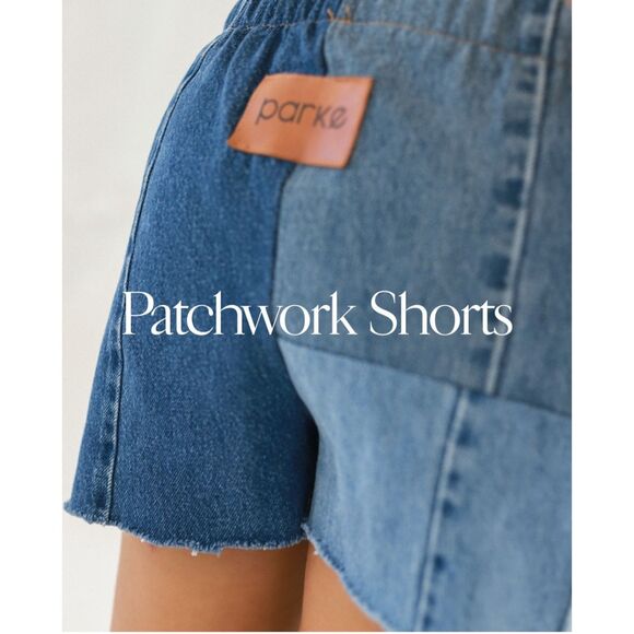 Parke Distressed Patchwork Shorts XS #1 - Picture 6 of 11